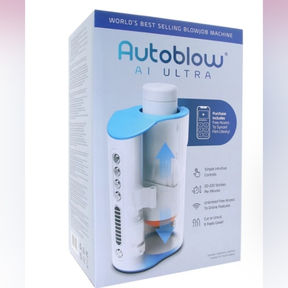 Autoblow AI Ultra Machine in Blue and White